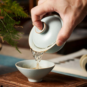 台灣豐子汝窯蓋碗-元雅110cc