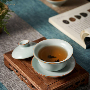 台灣豐子汝窯蓋碗-元雅110cc