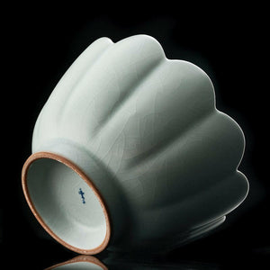 豐子汝窯茶碗蓮花式溫碗.