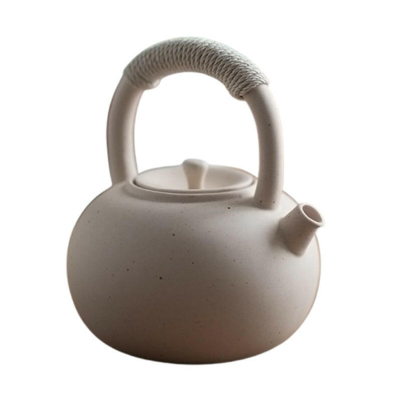 白泥陶瓷提梁燒水壺800cc