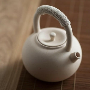 白泥陶瓷提梁燒水壺800cc