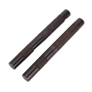 紫光檀茶刀普洱茶刀大馬士革刀紋