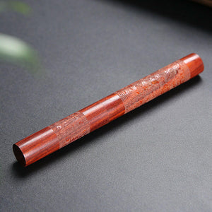 科檀木茶刀普洱茶刀大馬士革刀紋