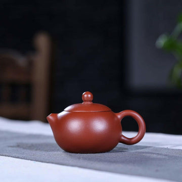 紫砂大紅袍小品西施壺100cc
