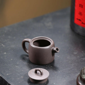 紫砂全手工壺老紫泥古井壺180cc