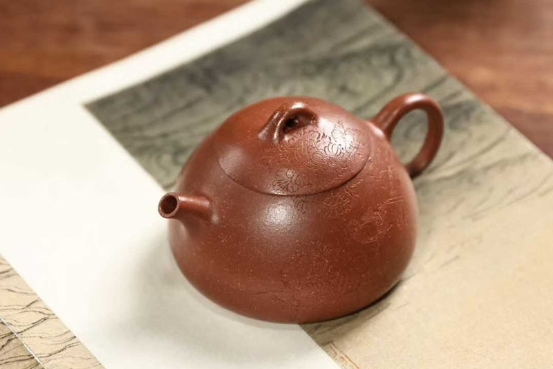 宜興紫砂壺經典器型南瓜壺仿生花塑壺型自然生動– 嵐雲茶業