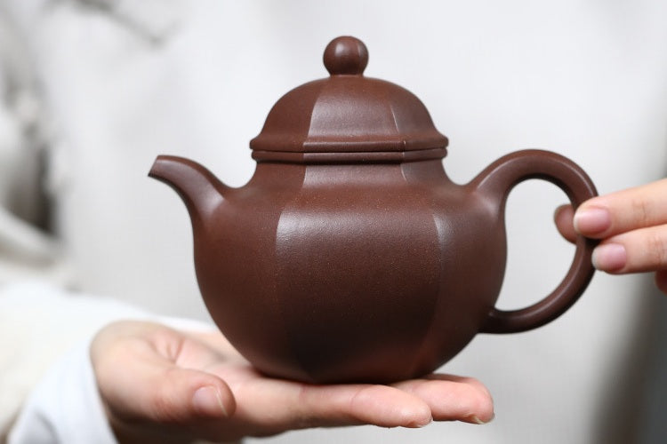 宜興紫砂壺經典器型南瓜壺仿生花塑壺型自然生動– 嵐雲茶業