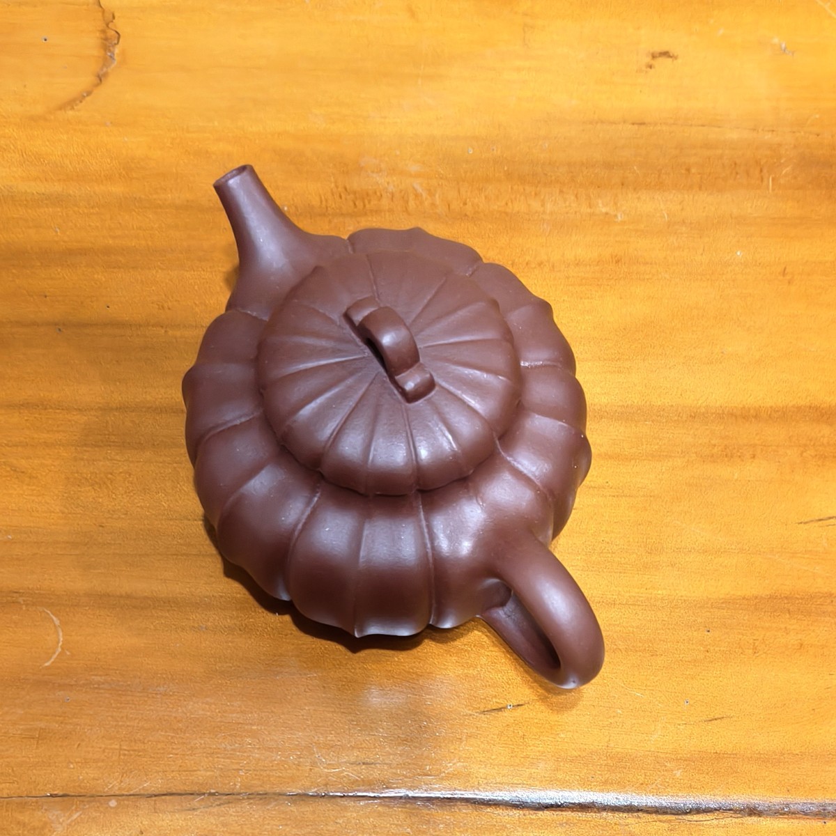 紫泥筋紋文瓢壺200CC側面圖