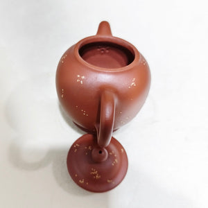 宜興紫砂早期小品朱泥舖砂古春壺80cc 