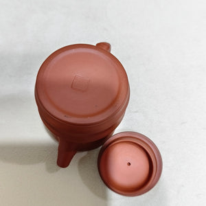 宜興紫砂壺早期清水泥小品竹節壺90cc