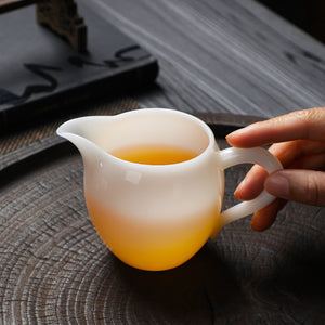 羊脂玉冰種玉瓷茶海-美人200cc 