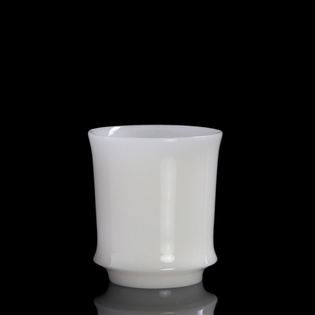 冰種玉瓷品飲杯-竹節杯50CC