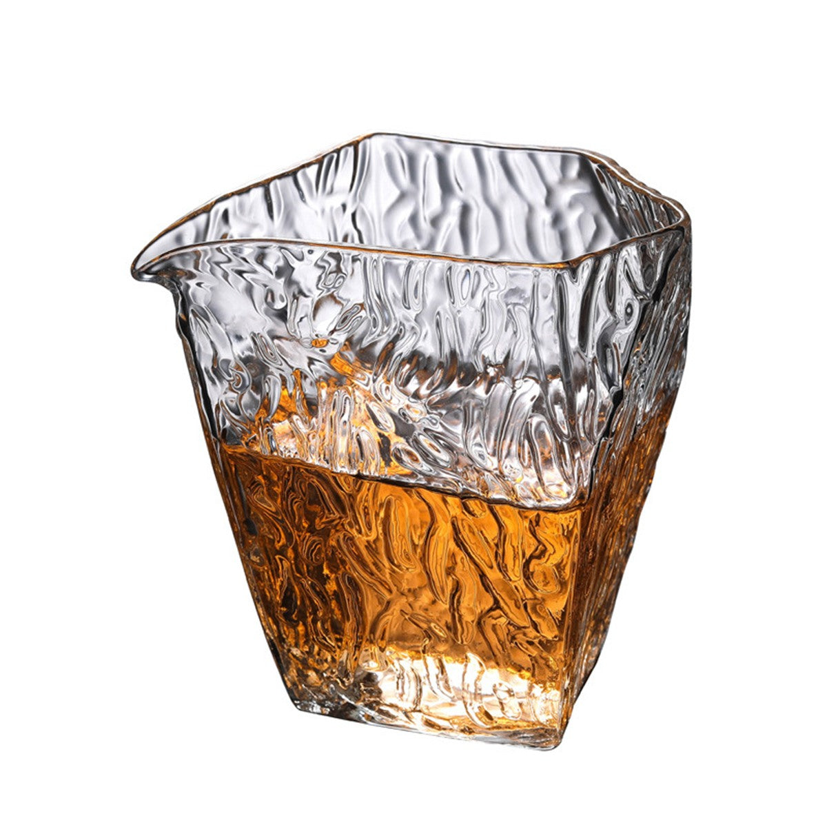 錘目紋玻璃茶海公道杯-幾何款式容量250cc