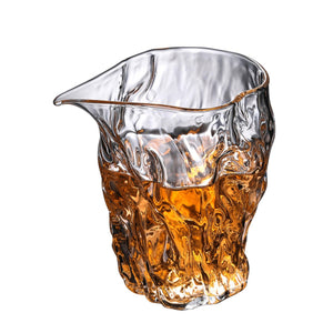 錘目紋玻璃茶海公道杯-樹樁款式容量300cc