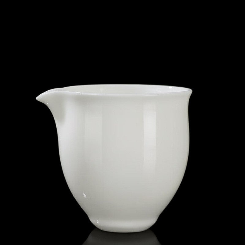 羊脂玉公道杯陶瓷茶海-圓滿