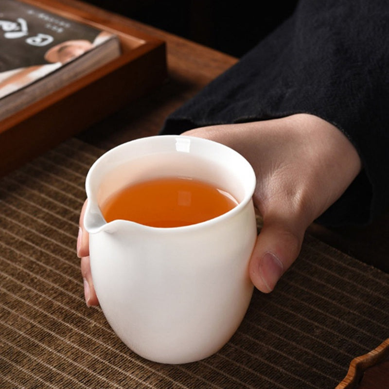 羊脂玉公道杯陶瓷茶海-圓滿