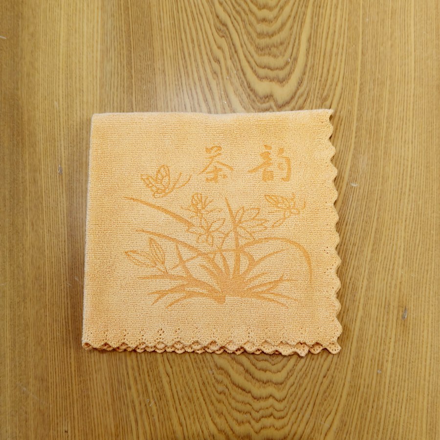 茶韻超細纖維茶巾黃色