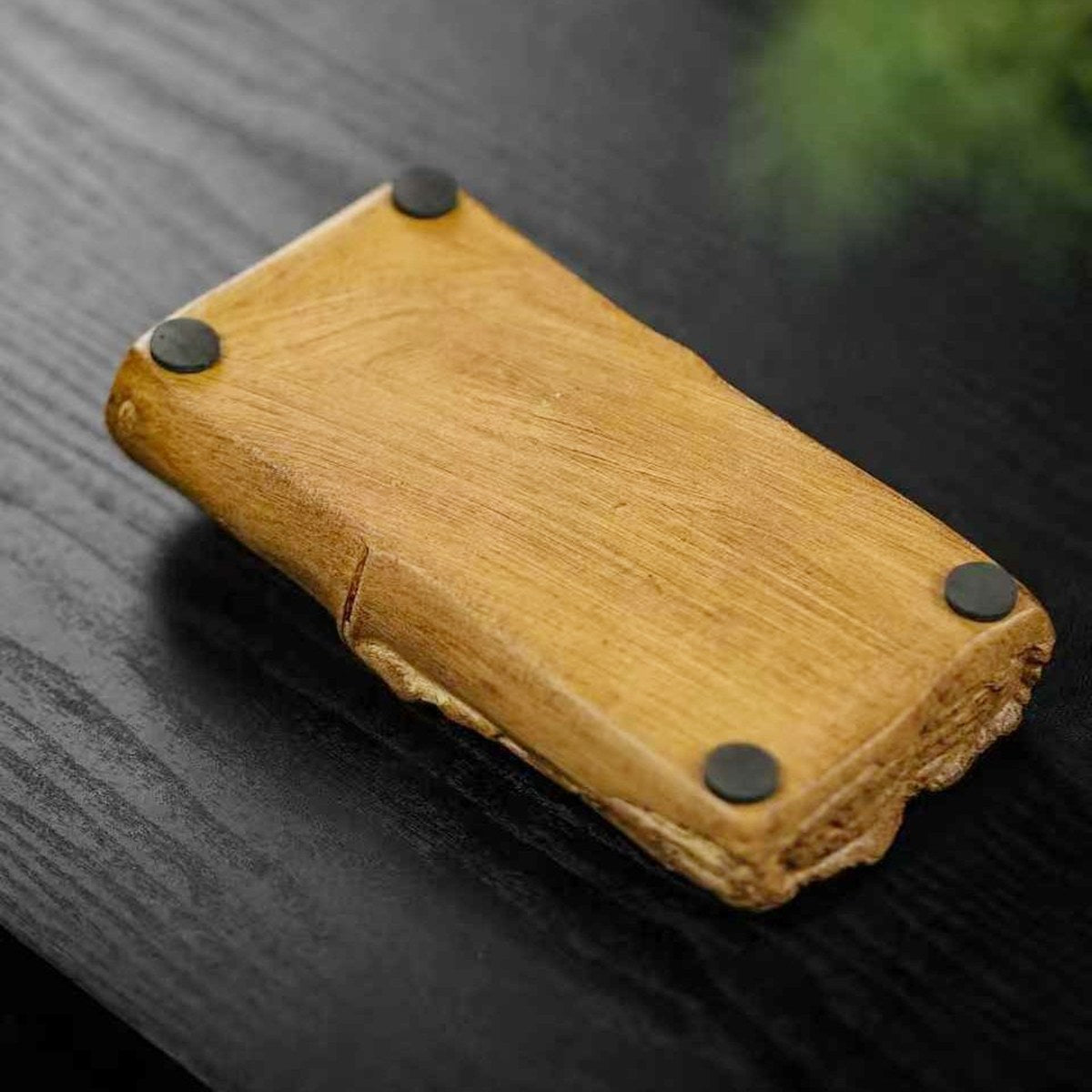 紫砂壺承乾泡盤段泥竹節小茶盤