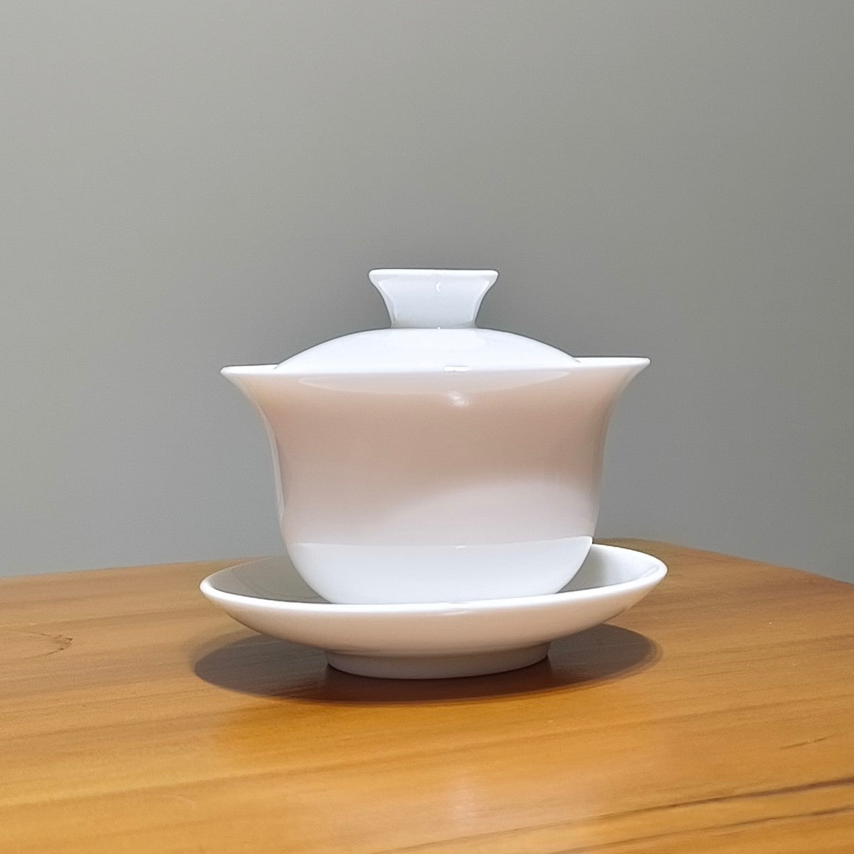 羊脂玉瓷蓋碗-150cc可懸停