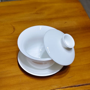 羊脂玉瓷蓋碗-150cc可懸停