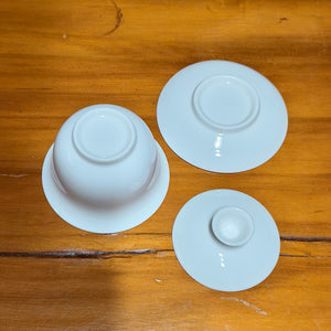 羊脂玉瓷蓋碗-150cc可懸停