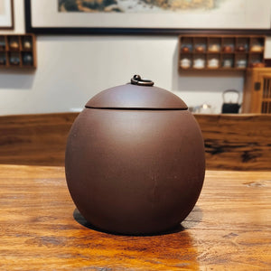 宜興紫砂茶葉罐龍蛋一斤容量段泥材質