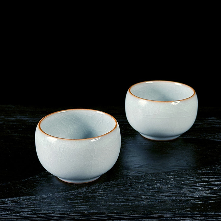 台灣豐子汝窯茶杯禪定對杯組