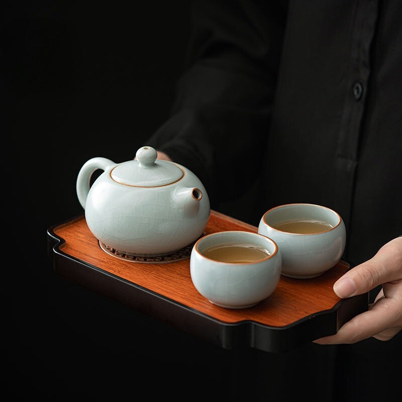 台灣豐子汝窯茶杯禪定對杯組林德豐老師仿宋汝窯現代官窯茶器品茗杯個性