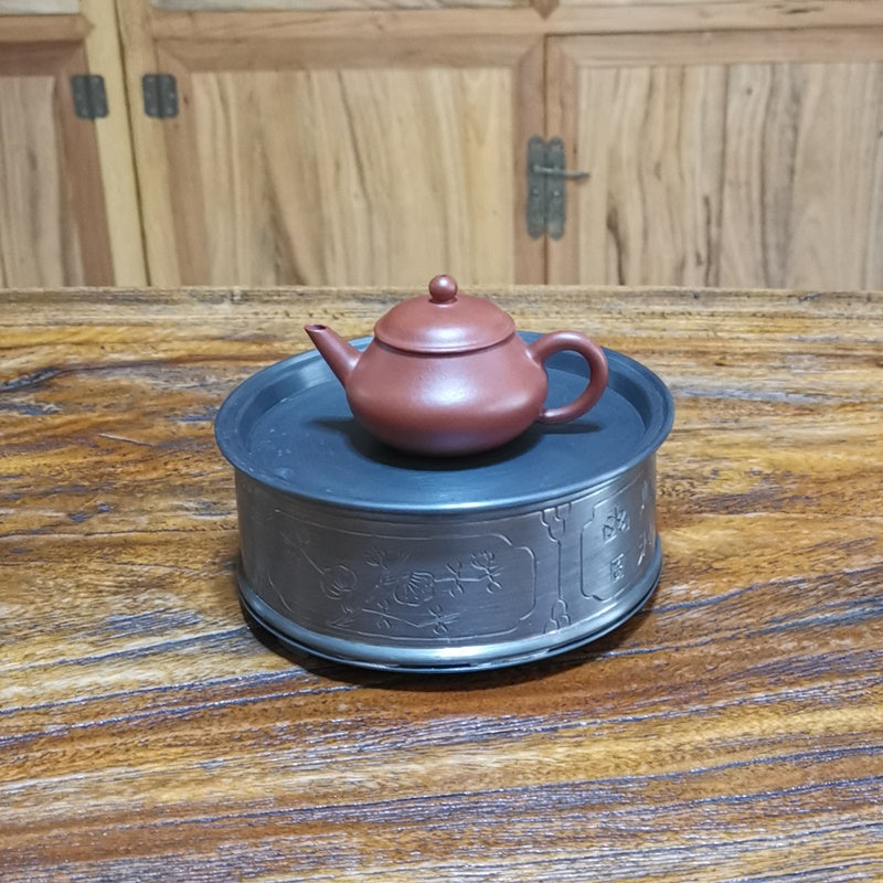 錫器　茶壺 日本古美術】錫壺薩摩錫器湯沸煮水壺天然薌沉香檀香茶器香道具