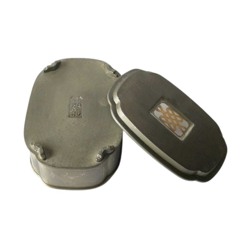 顏正和潮汕手工錫茶盤圓形壺承茶船功夫茶具– 嵐雲茶業