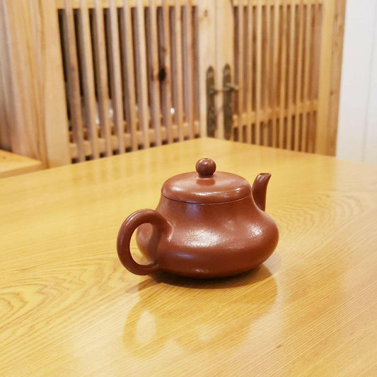 宜興紫砂皺皮朱泥君德壺150cc