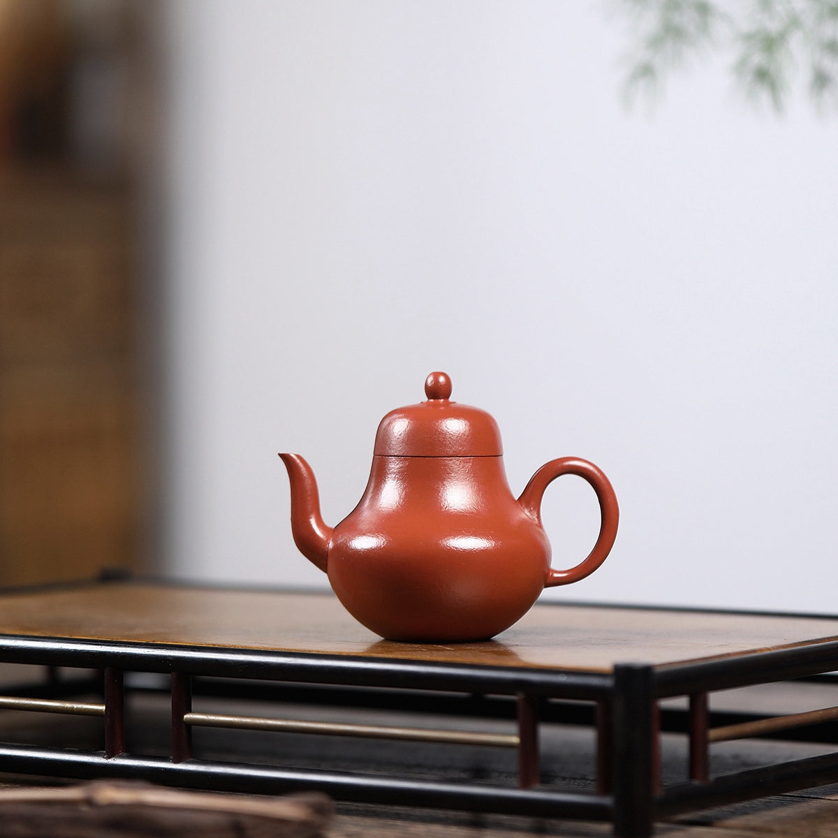 宜興紫砂壺朱泥小品思亭壺100cc精緻漂亮功夫茶具沖泡高山茶聚香