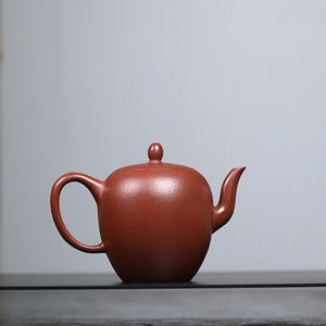 宜興紫砂壺小煤窯朱泥美人肩壺容量 100CC