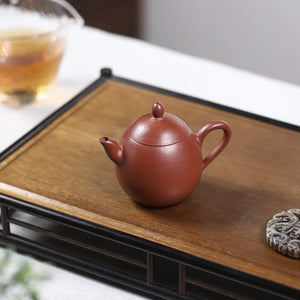 小煤窯小品朱泥龍蛋壺100CC經典宜興紫砂壺