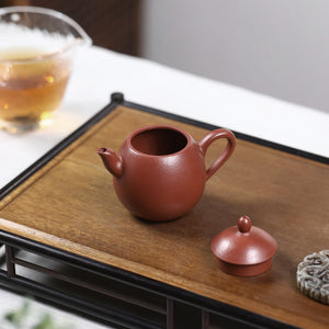 小品朱泥龍蛋壺100CC經典宜興紫砂壺小煤窯