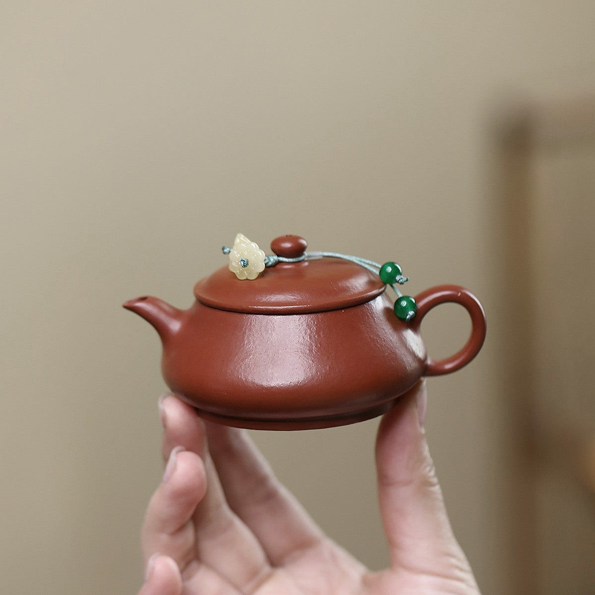 宜興紫砂壺｜小煤窯朱泥明爐壺半手工製作70CC – 嵐雲茶業