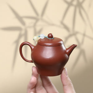宜興紫砂玉翁小容量紫砂壺 朱泥 聚香功夫茶壺推薦 100cc