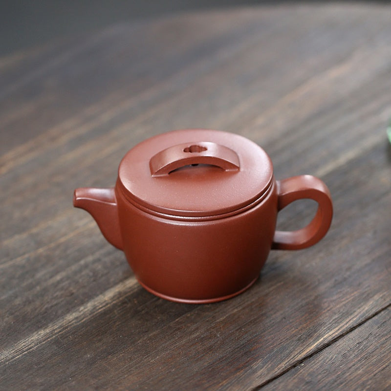 宜興紫砂壺紫泥漢瓦壺190cc – 嵐雲茶業
