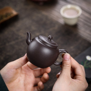 宜興紫砂壺天青泥宮燈壺130CC