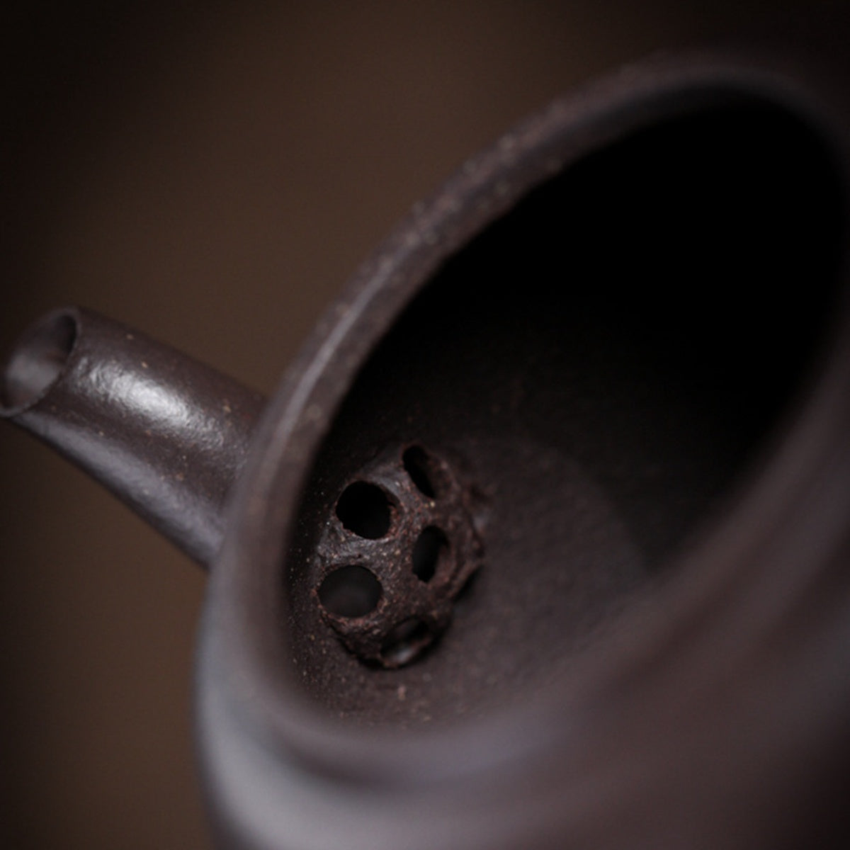 宜興紫砂壺天青泥宮燈壺130CC內推球孔