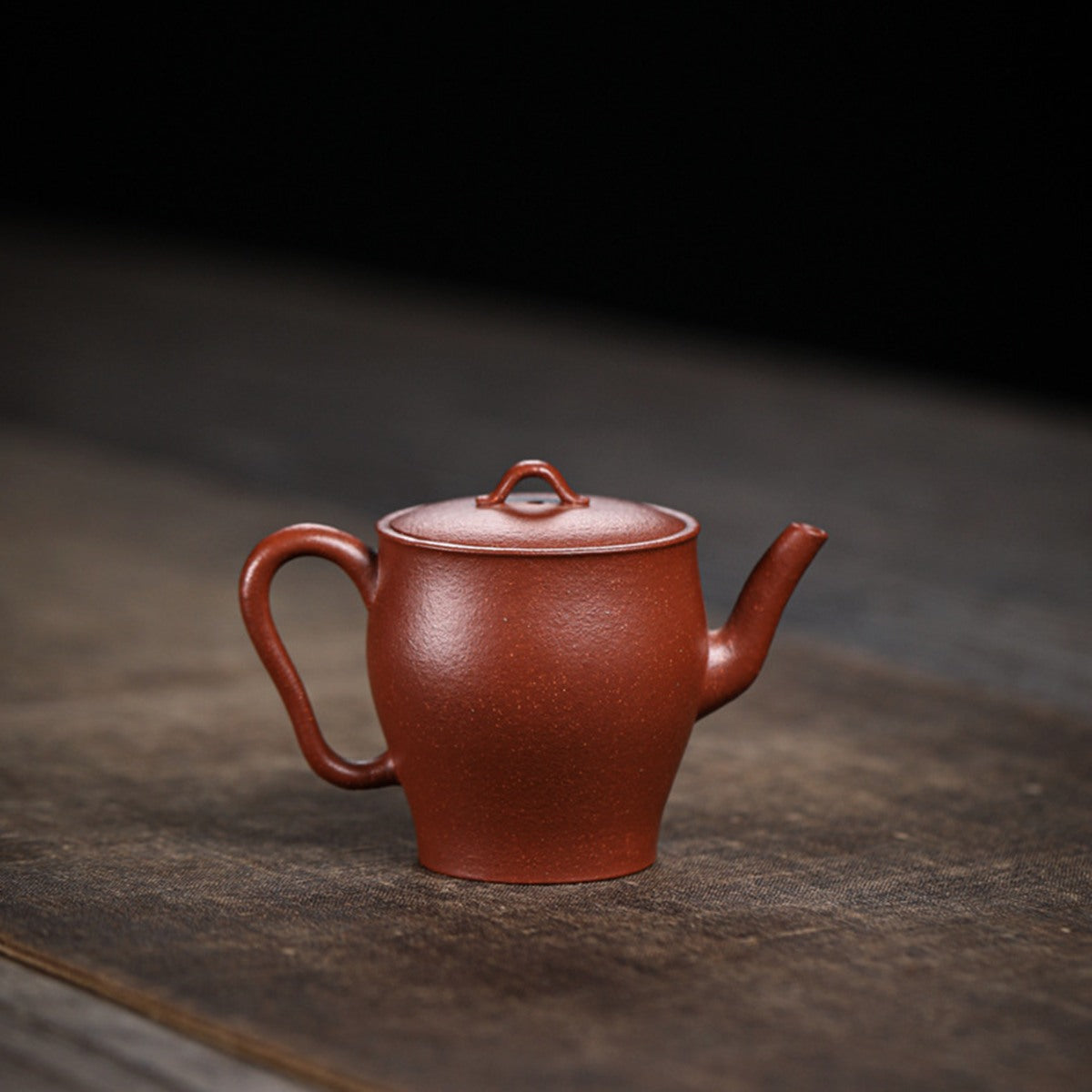 宜興紫砂壺薄胎手工紅降坡泥素心壺90CC