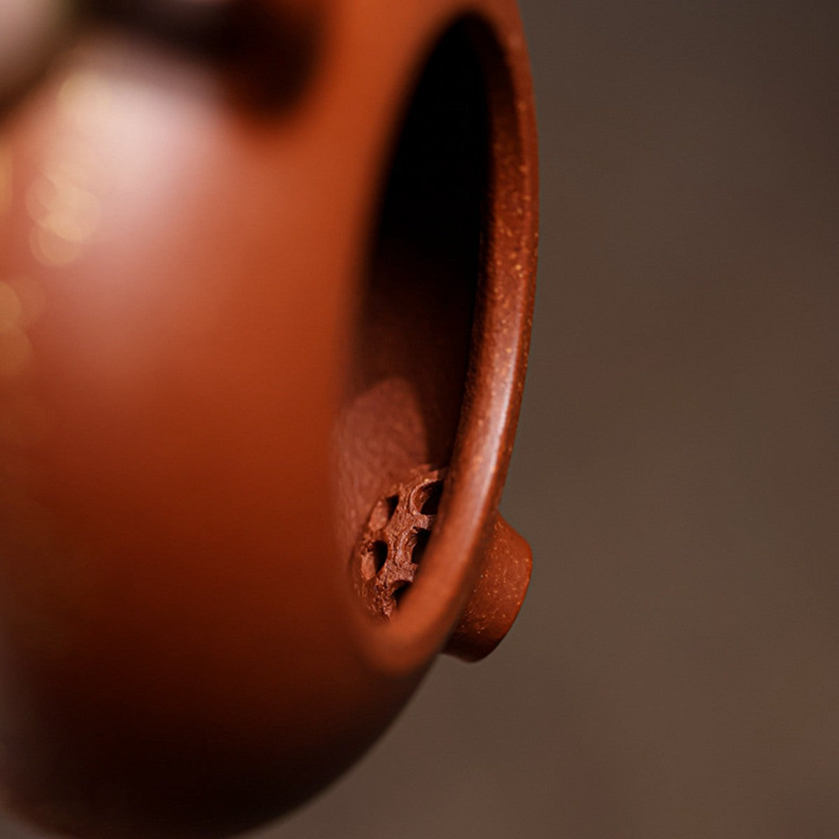 宜興紫砂壺紅降坡泥扁西施壺120CC手工科繪描金工藝魚躍龍門精緻薄胎