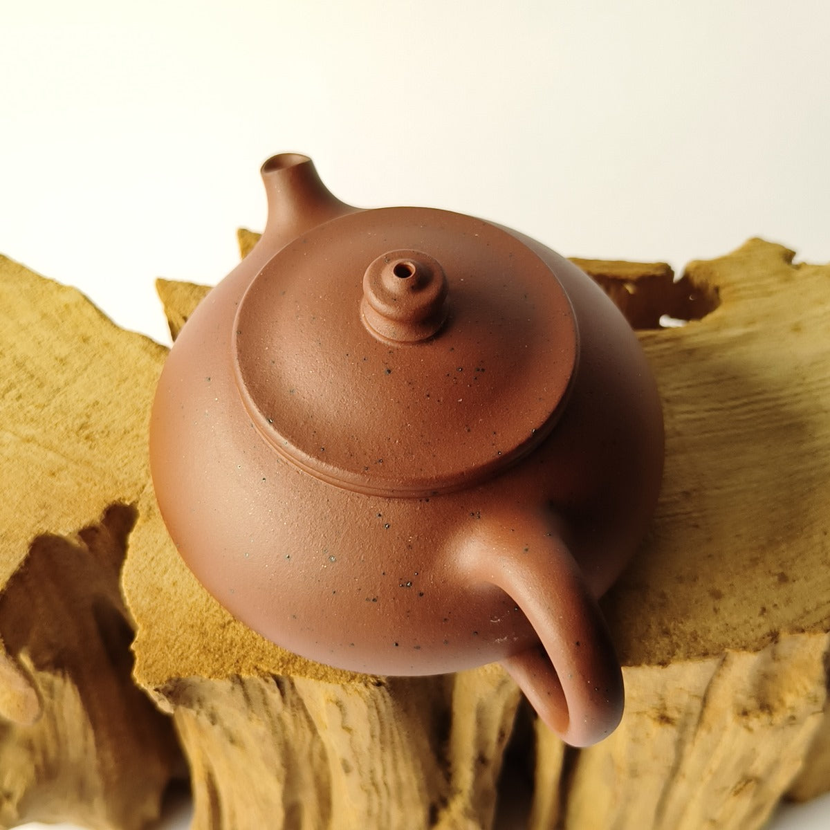 宜興經典紫砂泡茶壺原礦小紅泥無添加無酸洗寒江壺130CC容量適中適合沖