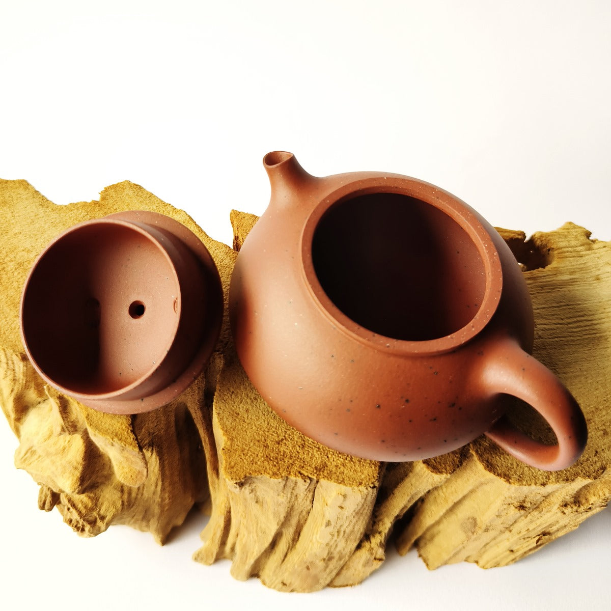 宜興經典紫砂泡茶壺原礦小紅泥無添加無酸洗寒江壺130CC容量適中適合沖