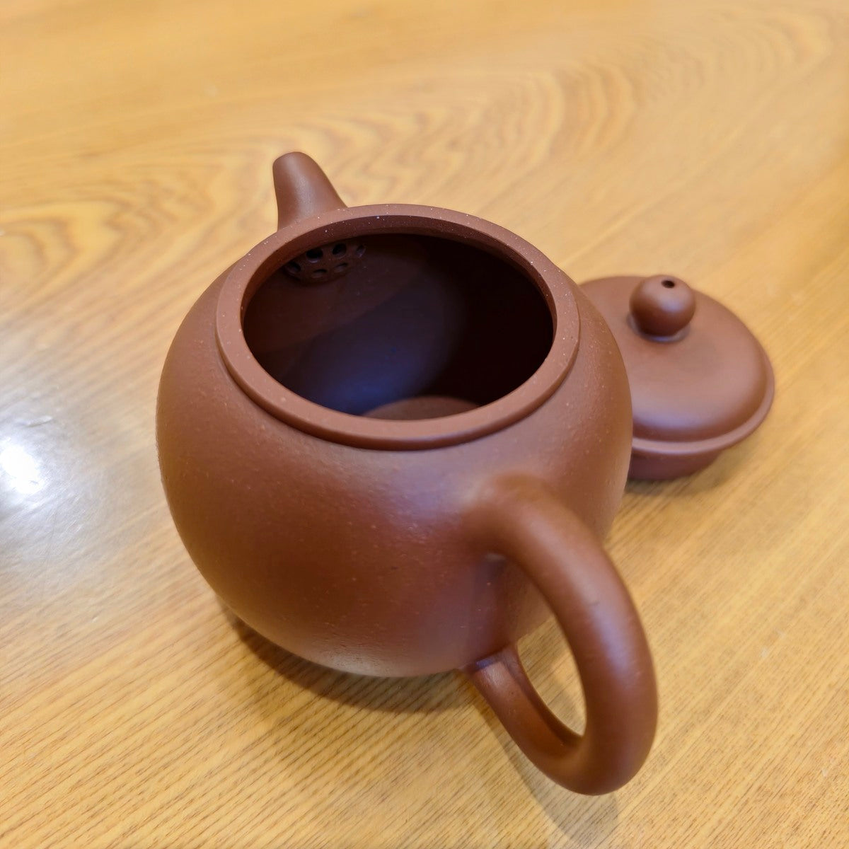 宜興經典紫砂泡茶壺原礦生砂朱泥匏尊壺140CC容量適中適合沖泡各種茶葉