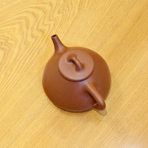 紫砂壺宜興原礦生砂朱泥子冶石瓢壺160CC 