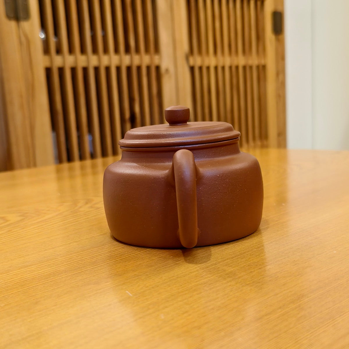 經典宜興紫砂茶壺原礦生砂朱泥德鐘壺200CC容量適中適合沖泡各種茶葉