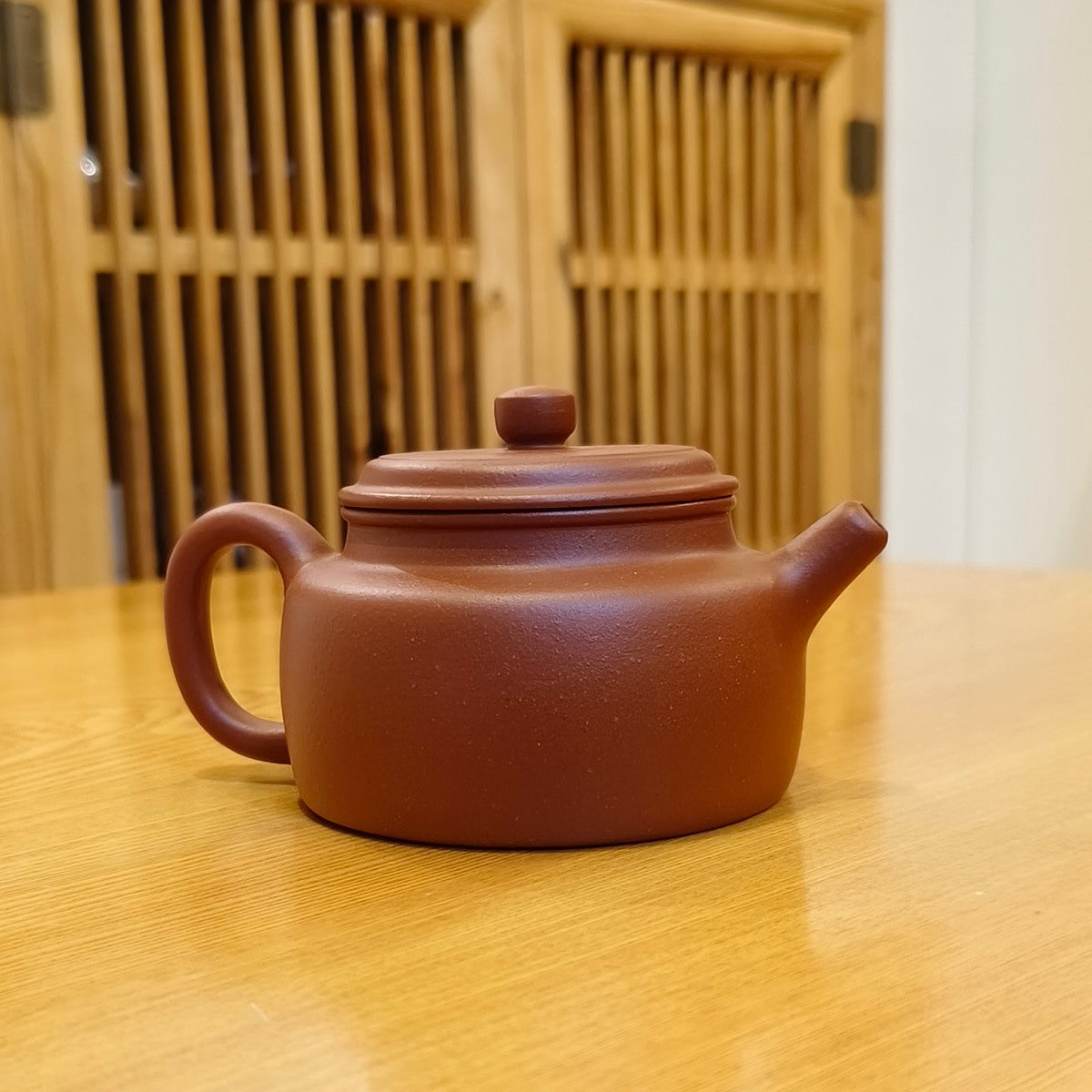 紫砂壺宜興原礦生砂朱泥紫砂壺德鐘壺200CC