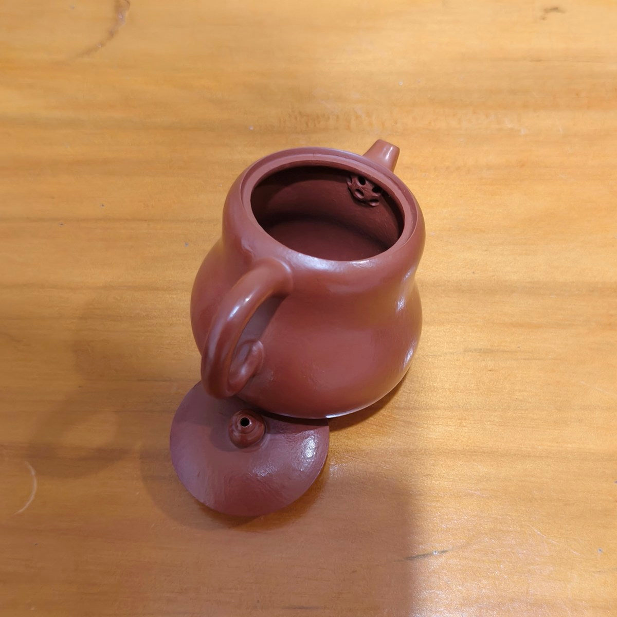 小品紫砂壺宜興朱泥小葫蘆壺80cc