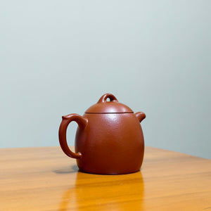 朱泥紫砂壺小品秦權壺90cc